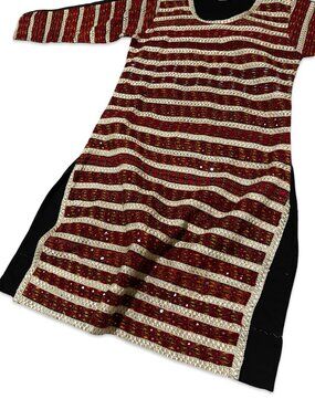 Handmade Red Sequin Tunic